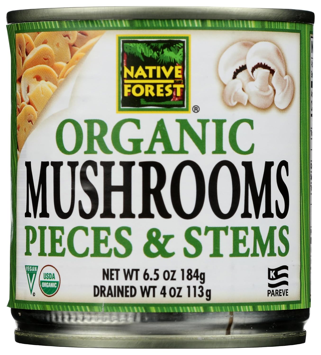 Native Forest Mushroom Pieces and Stems, 4 Oz