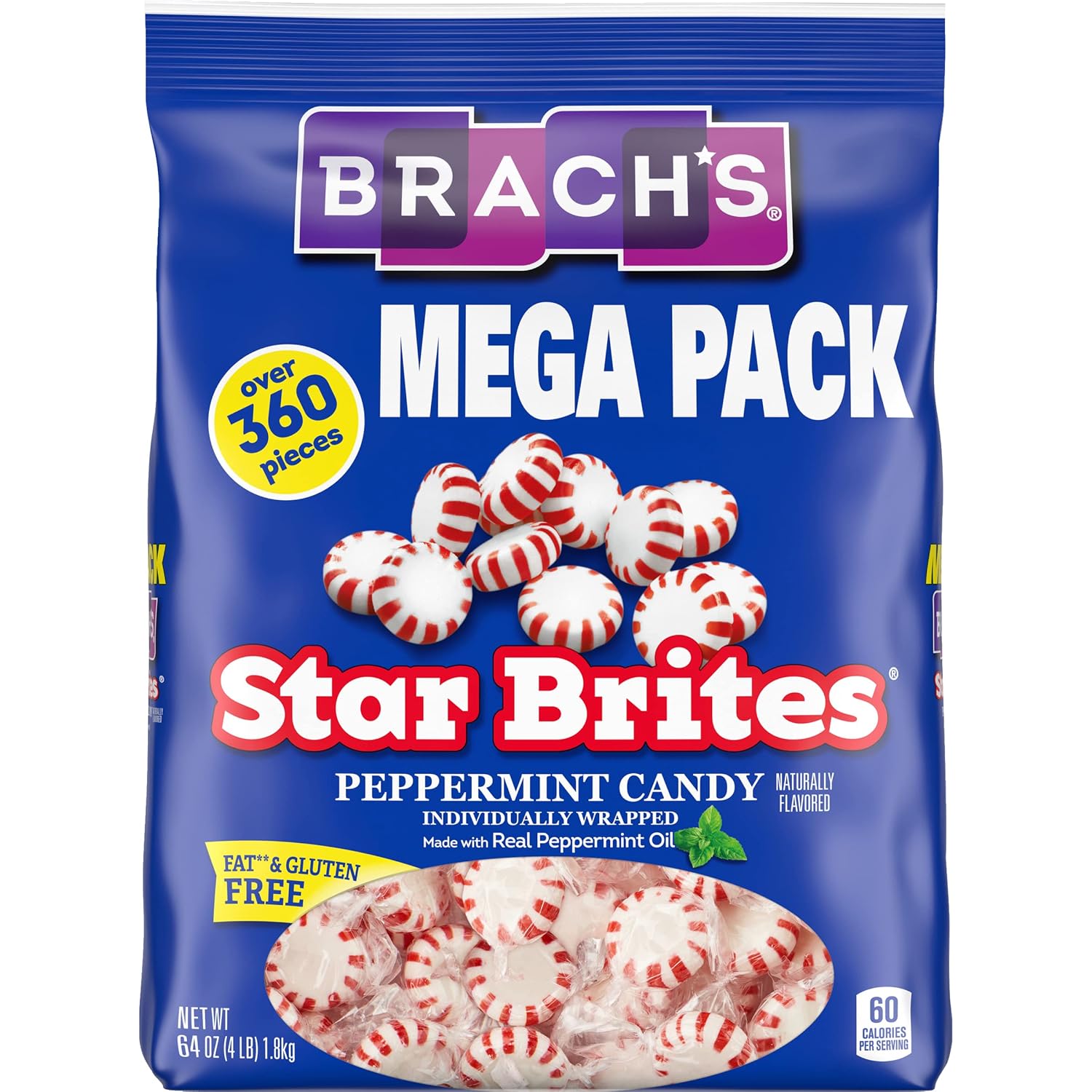Brach's Star Brite Mints Big Bag (Pack of 4)