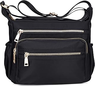 NOTAG Nylon Crossbody Bags for Women Small Waterproof Cross Body Handbag Mutilpockets Shoulder Bags Lightweight Travel Purses