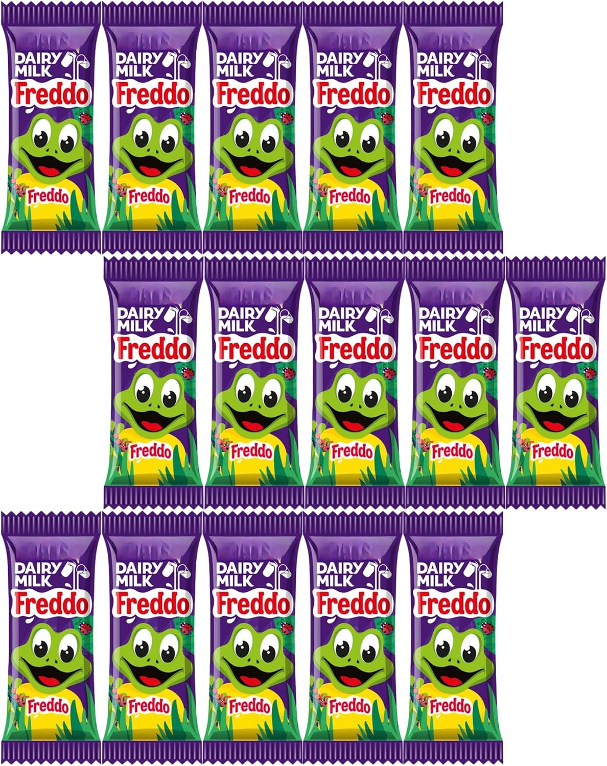 Chocolate Bars Multipack - Dairy Milk Freddo Frog Chocolate 18g x 15