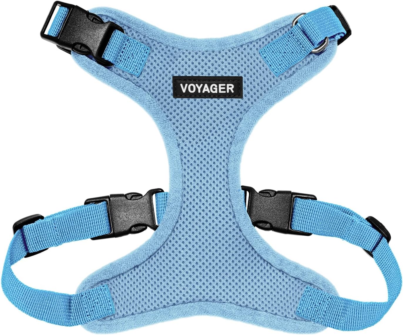 Voyager Step-in Lock Pet Harness - All Weather Mesh, Adjustable Step in Harness for Cats and Dogs by Best Pet Supplies - Baby Blue, S