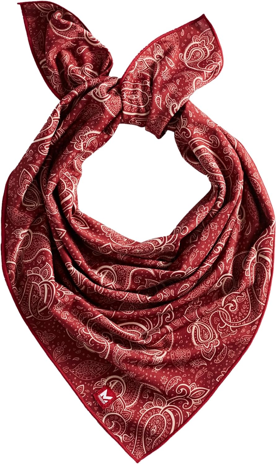 MISSION Cooling Bandana - Lightweight & Breathable - Cools Up to 2 Hours - UPF 50 Sun Protection - Machine Washable