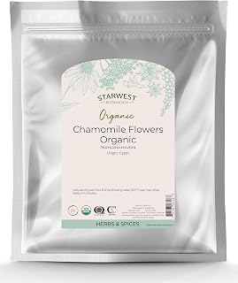 Starwest Botanicals Organic Chamomile Flower Whole (Egypt), 1 Pound