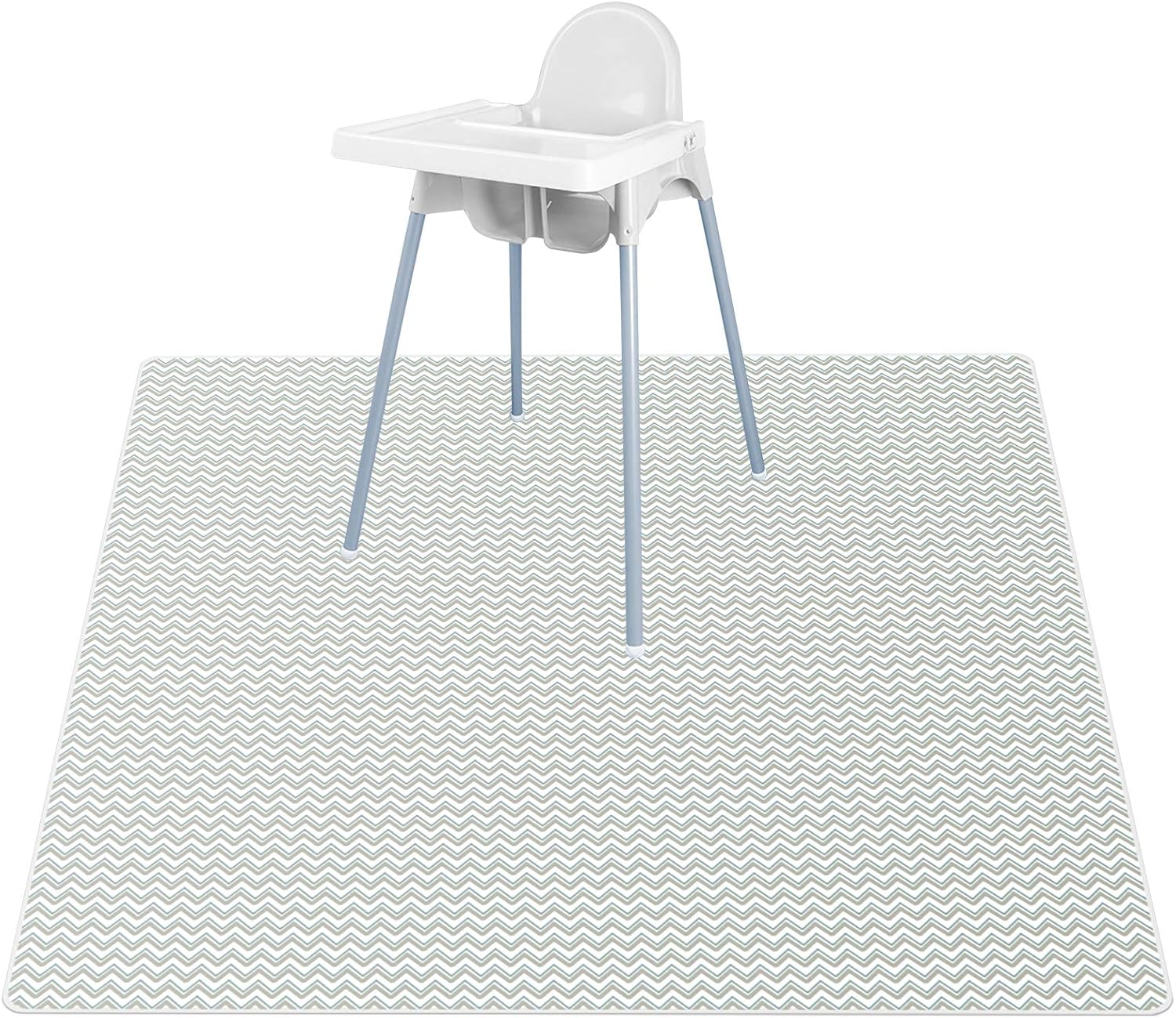 Vicloon Easy Cleaning Splash Mat, 52" Highchair Splash Mat, Baby Splat Floor Mat, Washable Spill Mat, Waterproof Messy Mat, Highchair Weaning Mat for Under High Chair/Arts/Crafts