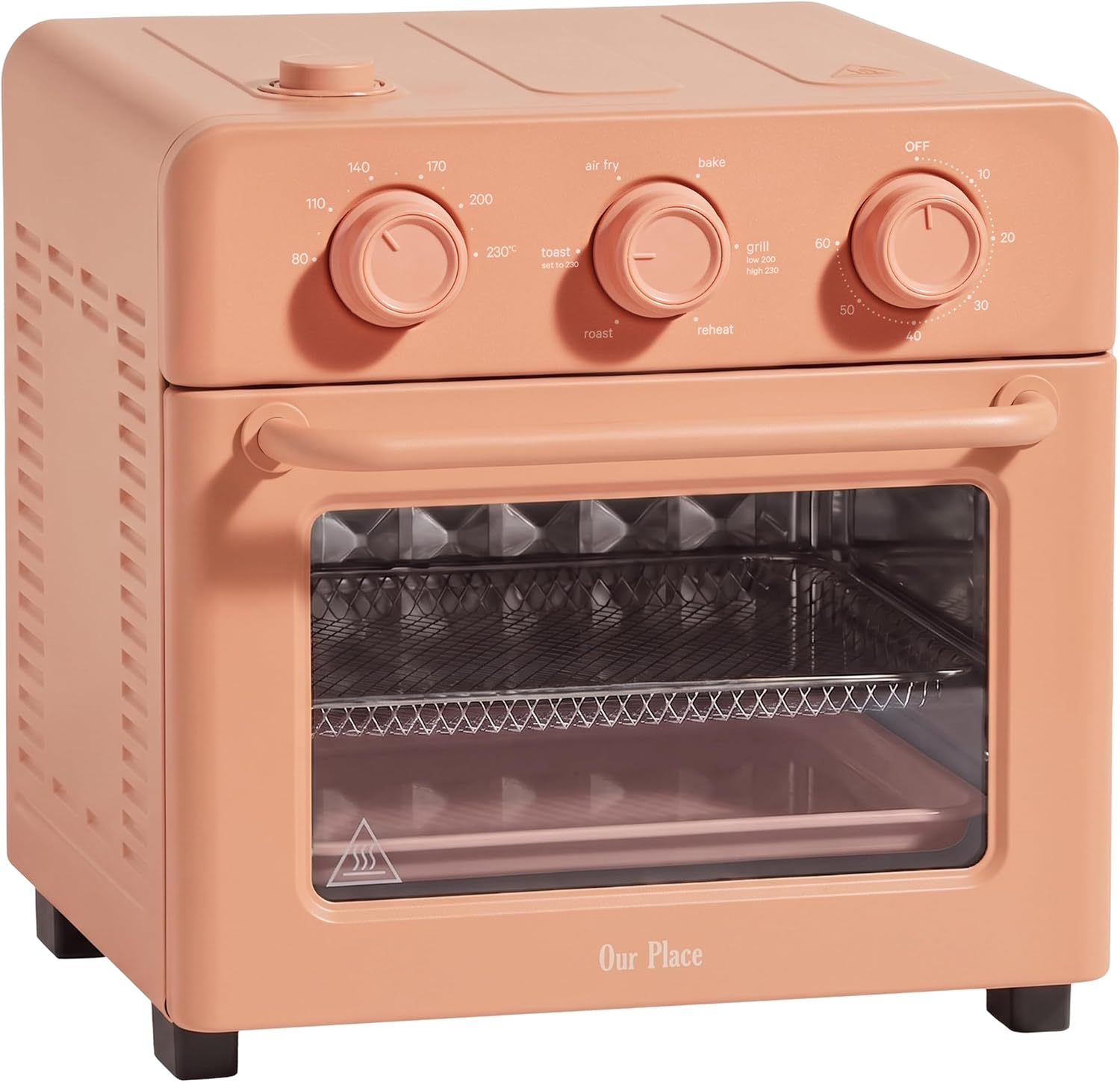 Our Place Wonder Oven | 6-in-1 Air Fryer & Toaster Oven with Steam Infusion | Compact, Countertop Friendly, Fast Preheat, Multifunctional | Air Fry, Toast, Roast, Bake, Reheat & Broil | Spice