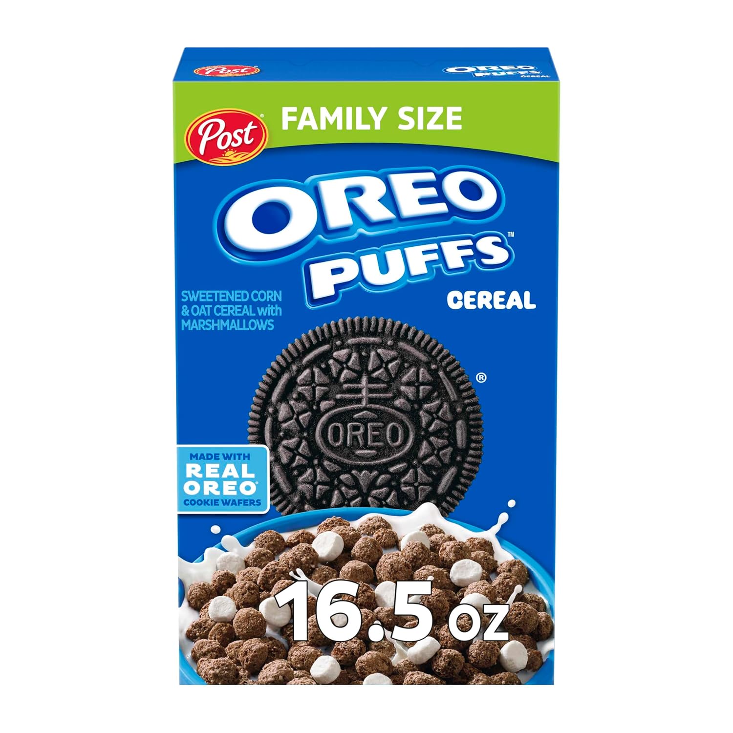 Post OREO PUFFS® Chocolate Breakfast Cereal, 16.5 oz box