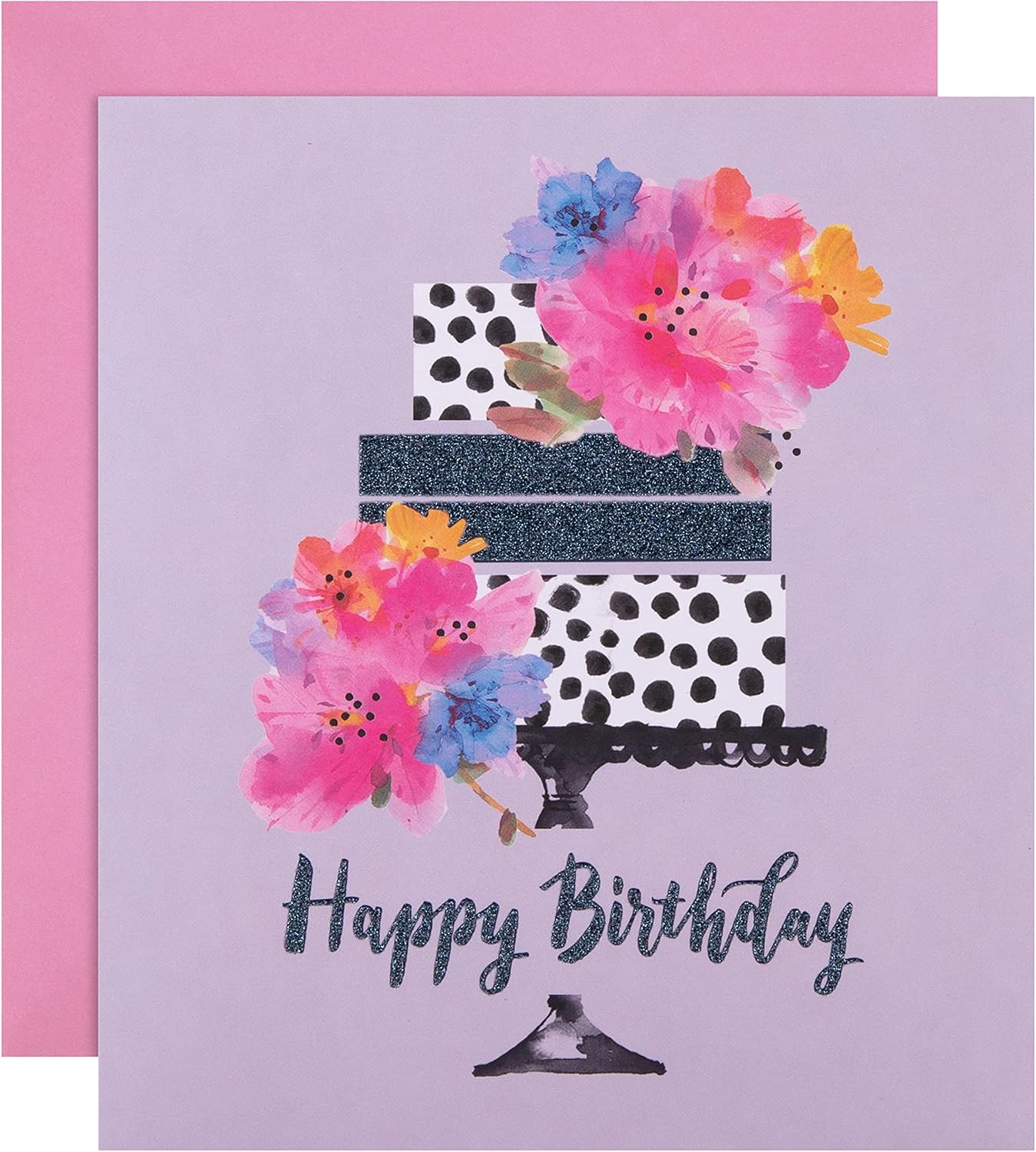 Hallmark Birthday Card 'Cake' - Contemporary Design