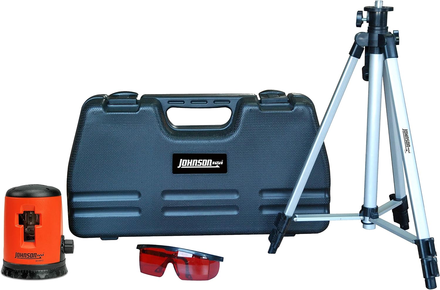 Johnson Level & Tool 40-0921 Self-Leveling Cross-Line Laser Kit, 19 x 10", Red, 1 Laser Level Kit