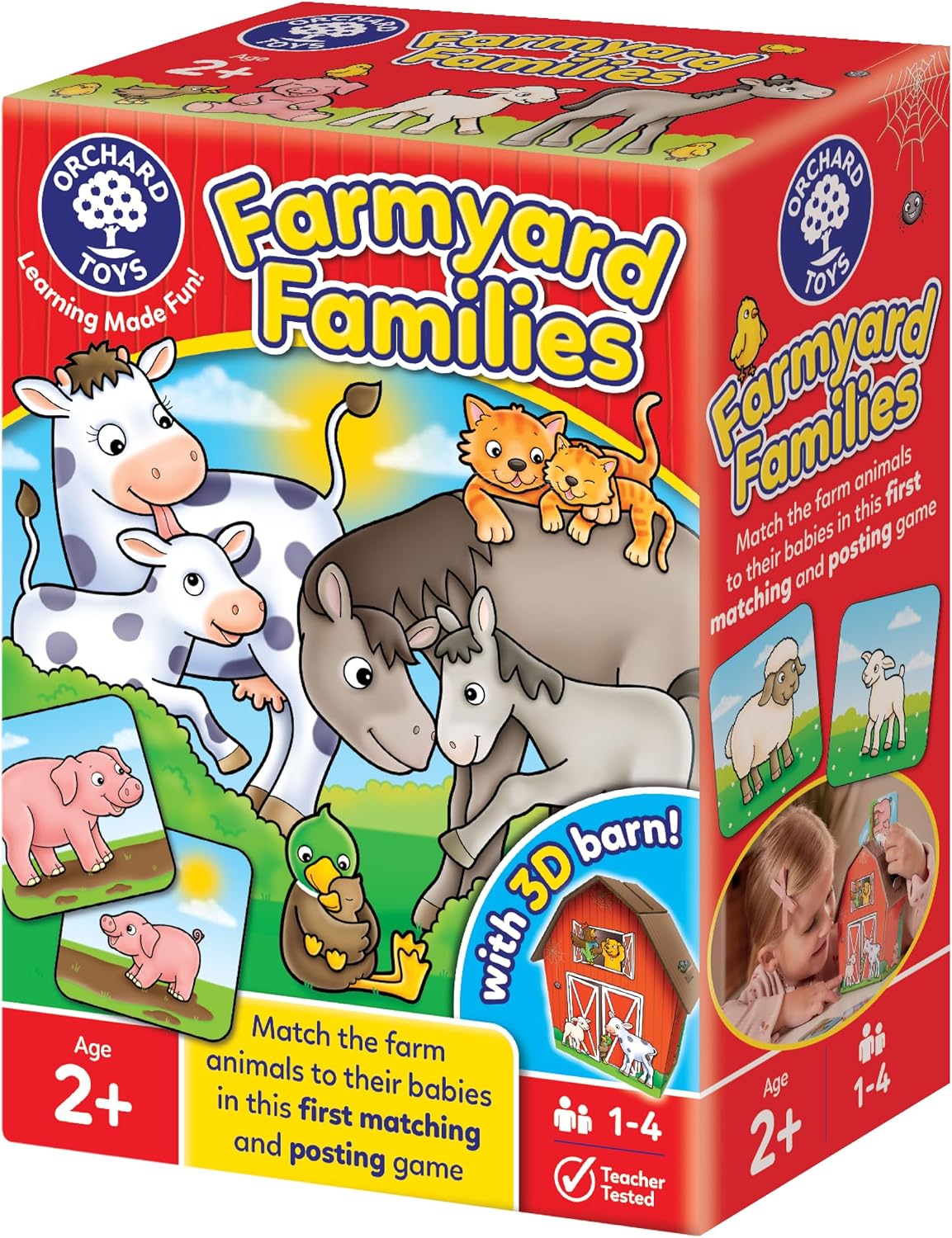 Orchard Toys Farmyard Families Toddler Game for Kids Age 2+, Farm Animals