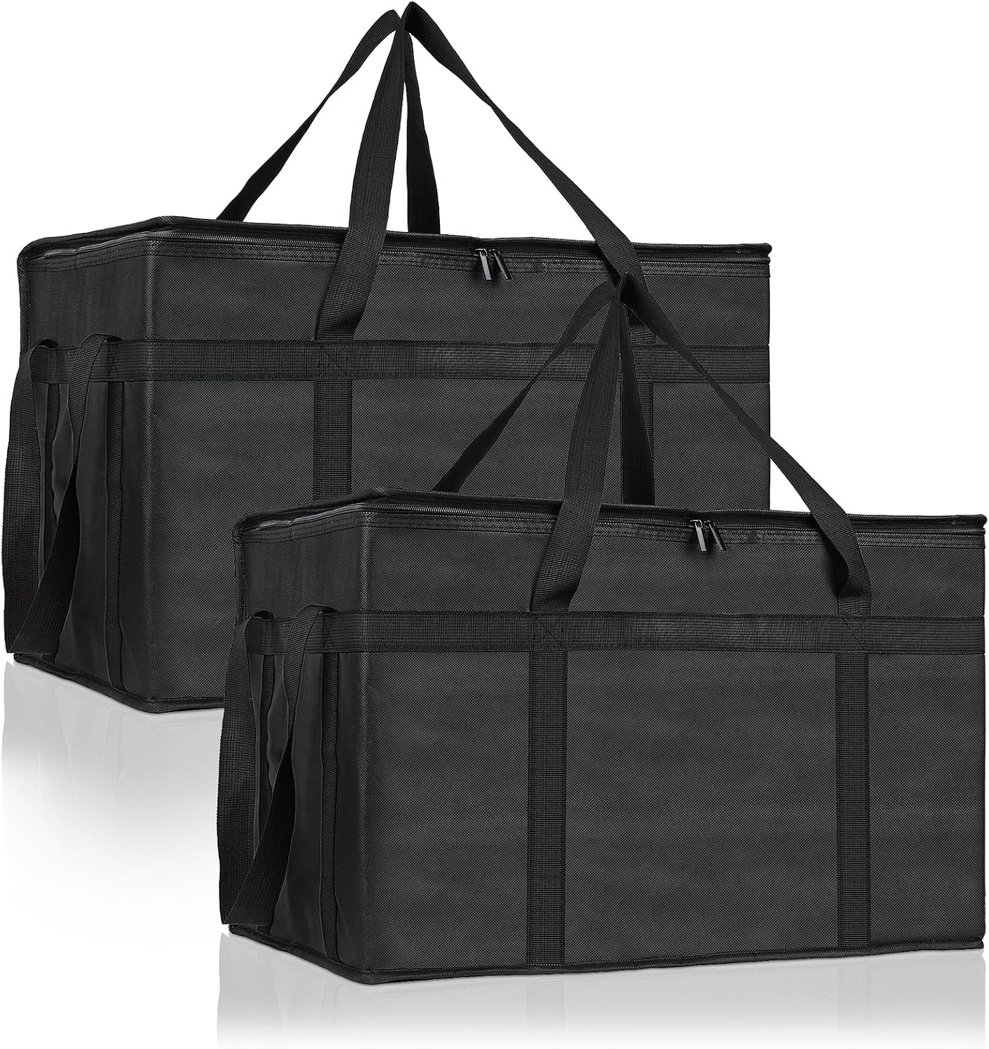 2 Pack Insulated Food Delivery Bag, XXXL Catering Bag for Keep Food Warming