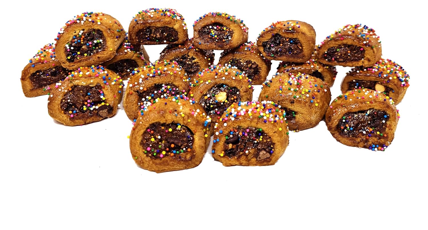 Italian Fig Cookie 2 Pound Traditional Handmade Cookies of Italy - Baked in Brooklyn - Cucidati Approximately 18 cookies per order.