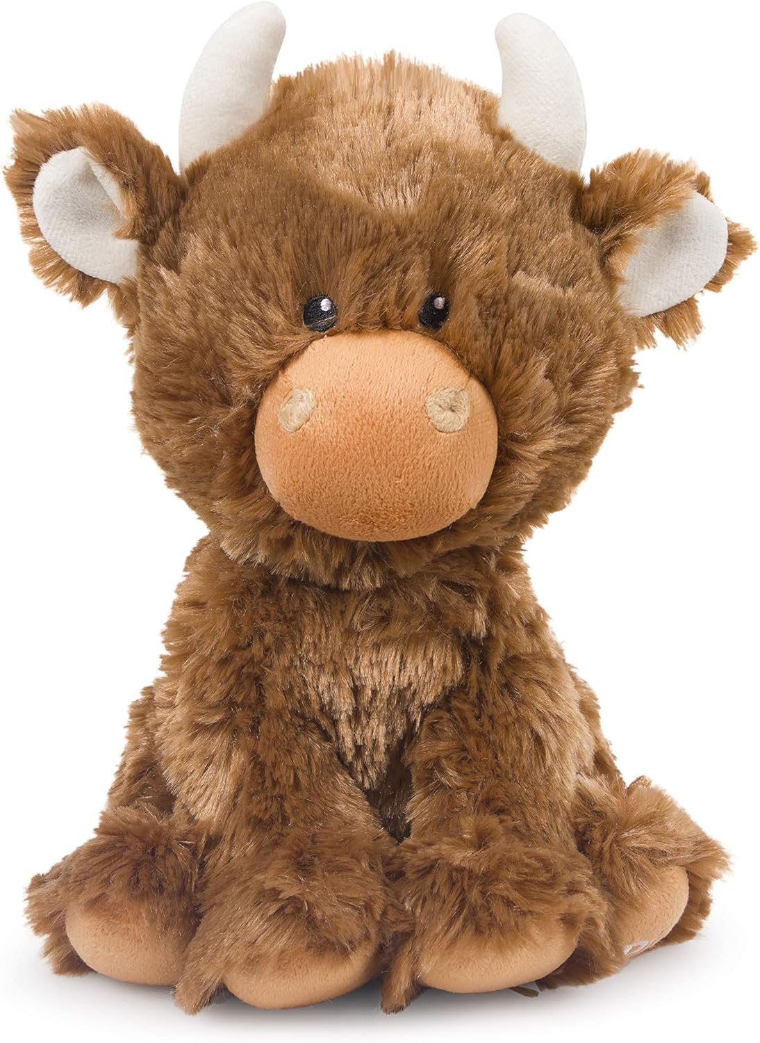 Petface Farmyard Buddies Hetty the Highland Cow Plush Dog Toy with Built-In Squeaker (Pack of 1)