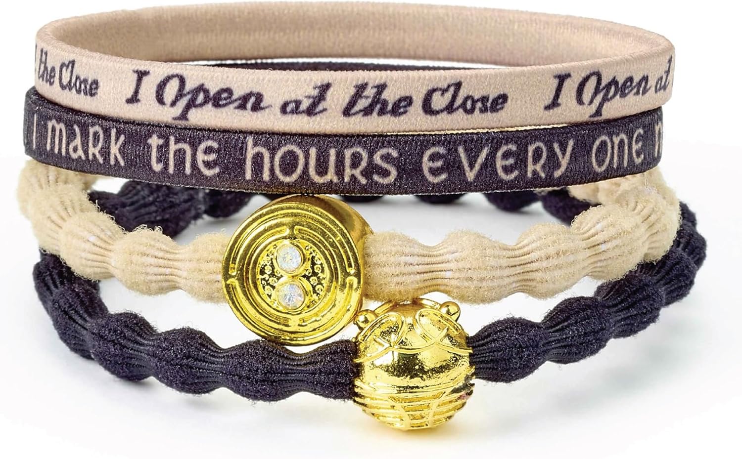 Harry Potter Time Turner and Golden Snitch Hair Band Set by The Carat Shop