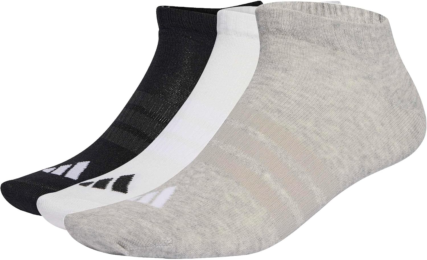 adidas Unisex Thin&light Essentials Low Cut Socks 3 Pair Pack Socks (pack of 1)