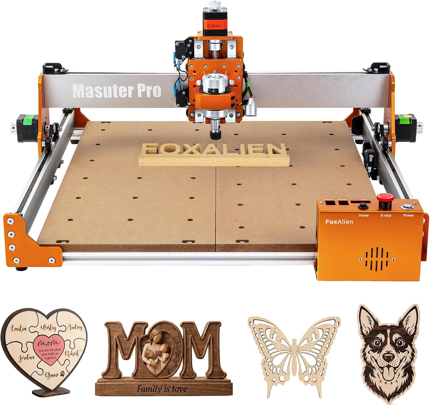 FoxAlien Masuter Pro 3-Axis Desktop CNC Router Machine