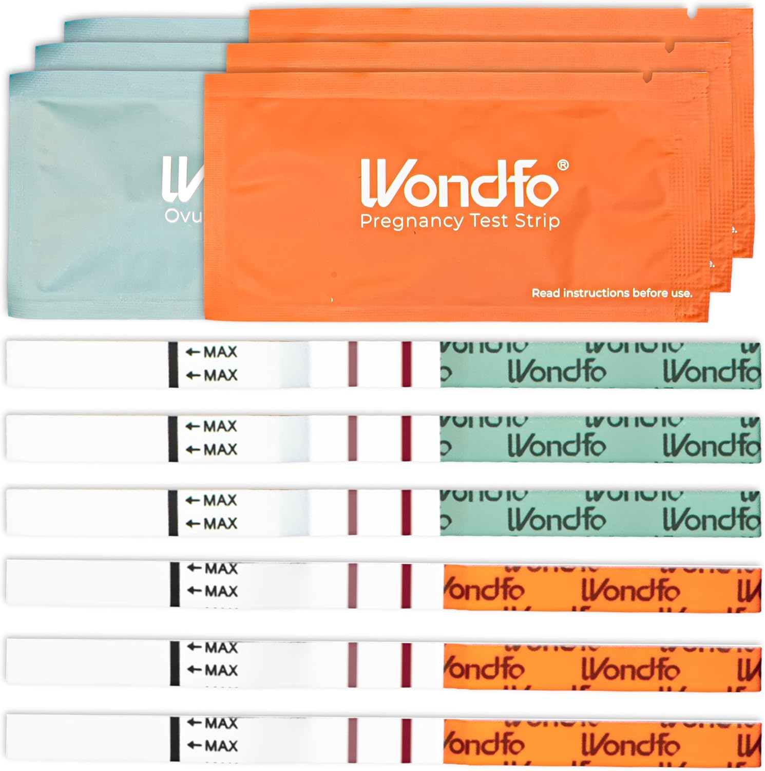 Pregnancy Test Strips and Ovulation Test Strips Combo Pack- Ovulation Predictor Tests and Pregnancy Tests -Reliable Home Testing for Family Planning