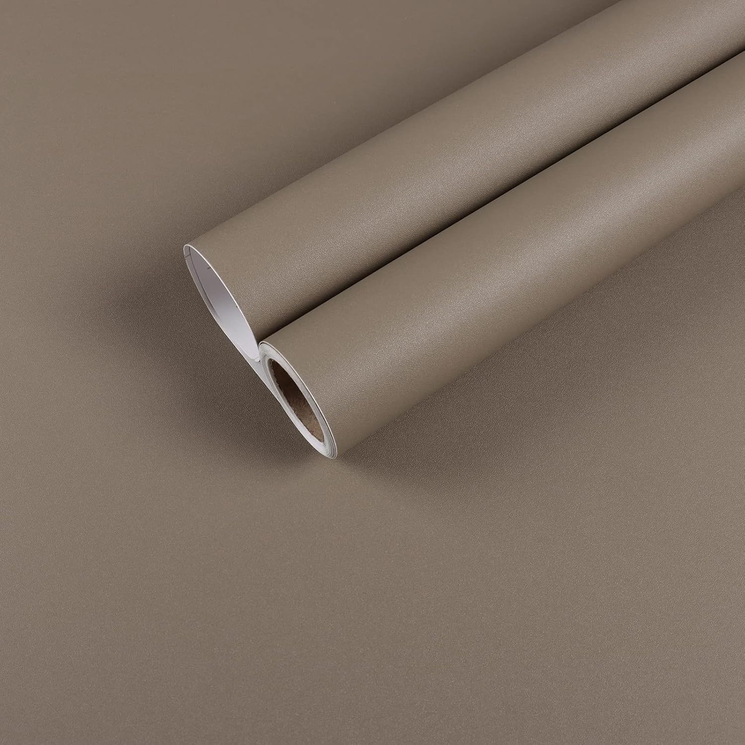 CHIHUT Large Size 30"x236" Tan Brown Peel and Stick Wallpaper Matte Brown Contact Paper for Countertops Waterproof Wall Paper Vinyl Self Adhesive Removable Wallpaper for Cabinets Bedroom Wall