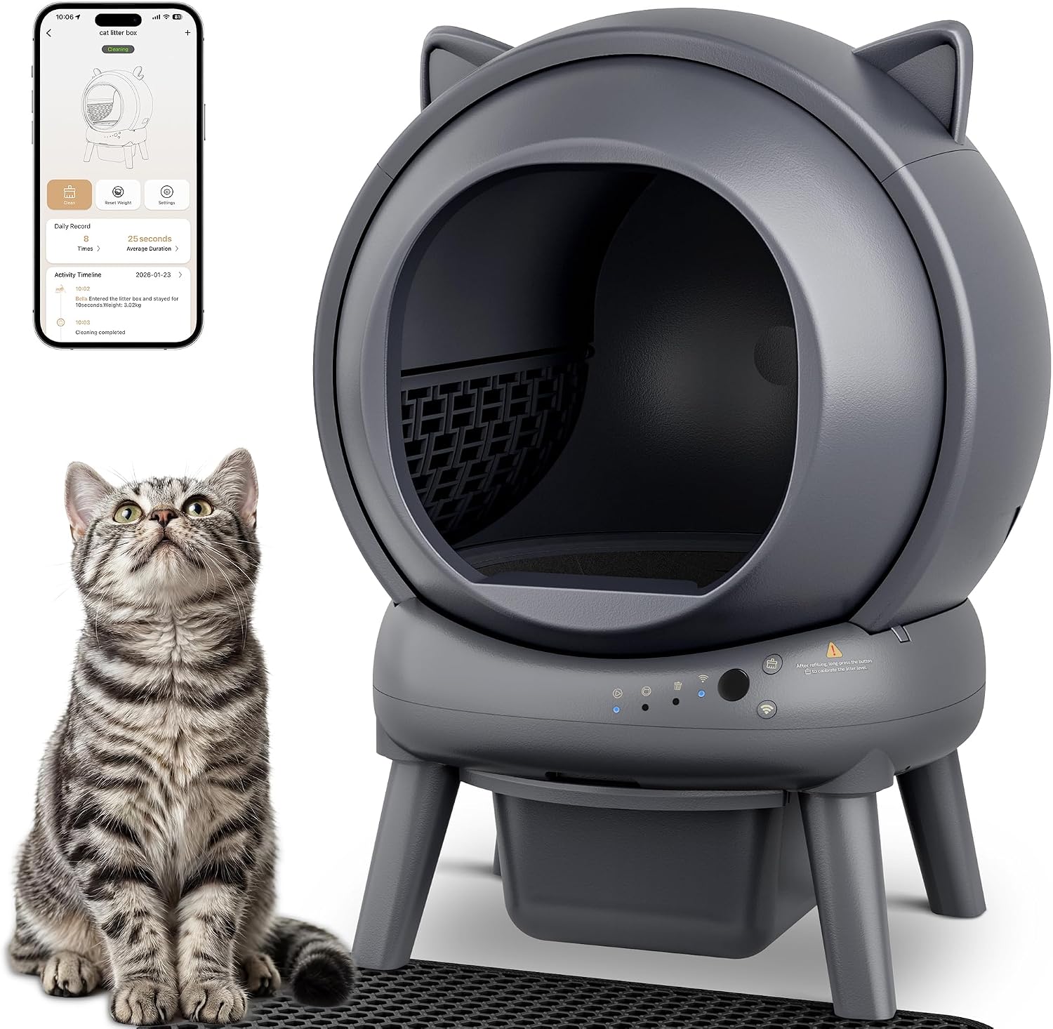 Automatic Self Cleaning Litter Box, Cat Litter Box, Robot Litter Box