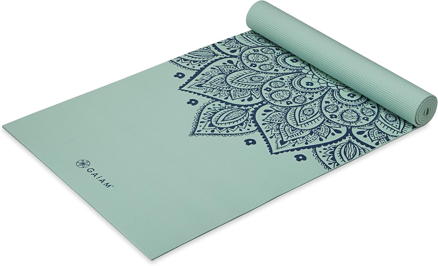 Gaiam Yoga Mat - Premium 5mm Print Thick Non Slip Exercise & Fitness Mat for All Types of Yoga, Pilates & Floor Workouts (68" x 24" x 5mm)