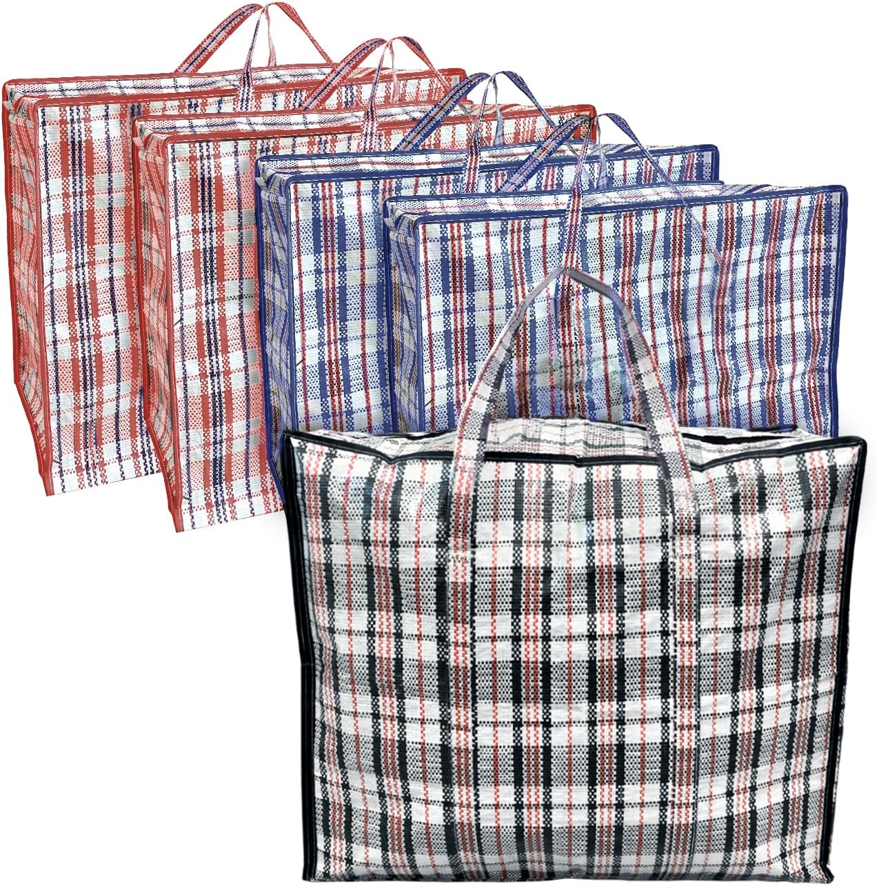 ANSIO Large Laundry Bags, Storage Bags, 80x30x60cm, Assorted 5 Pack