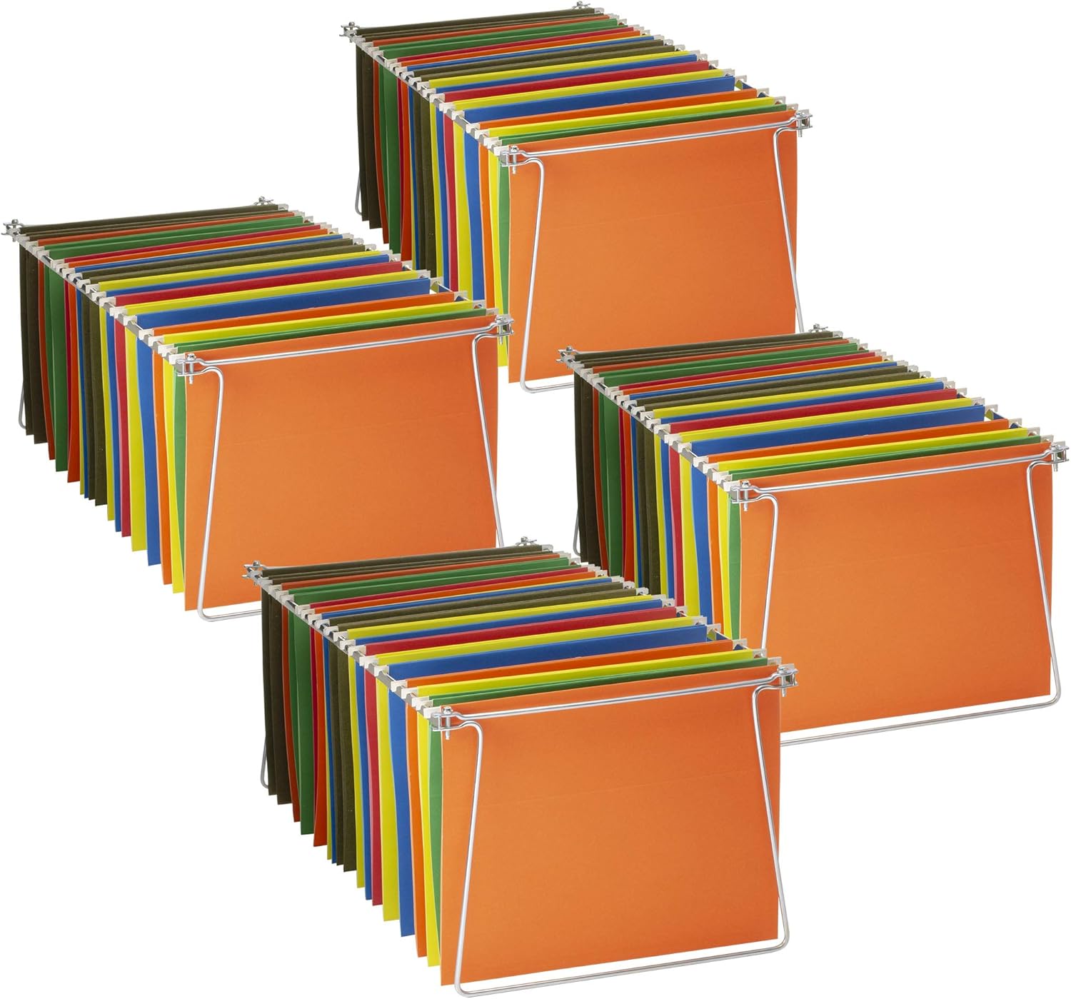 Officemate Hanging File Frame, 24-27, Letter Size, Steel, 4 Sets (91965)