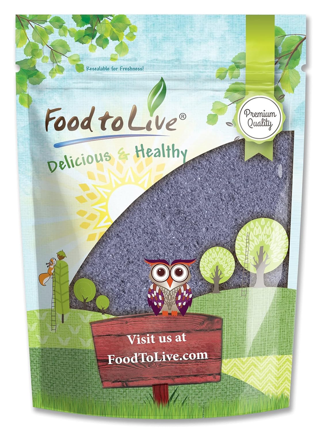 Food to Live Butterfly Pea Flower Powder, 1 Pound - Raw, Vegan, Kosher, Ceremonial, Culinary, Blue Matcha is Great for Tea, Juices, Smoothies, Shakes, Drinks, and Food Coloring, Bulk
