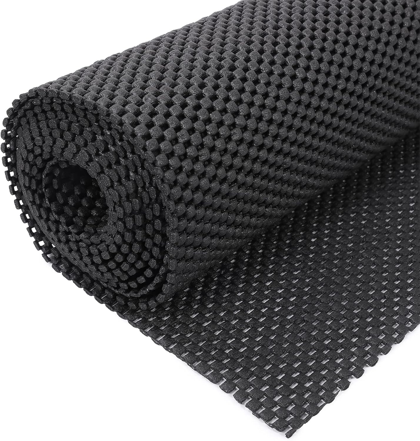Multipurpose Non Slip Mat, 50x200 cm Anti Slip Rug Underlay Non Slip Matting Roll Anti Slip Rug Gripper Roll Pad Cuttable Carpet Underlay Drawer Liners Mat for Home Office Cars(Black)