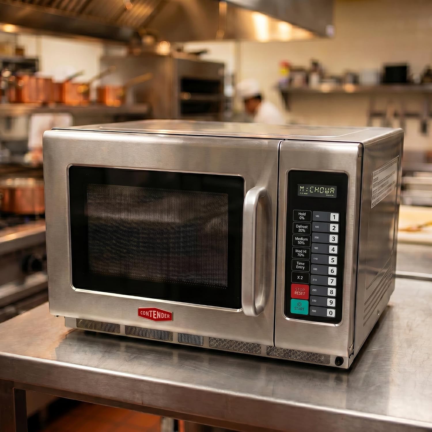 Contender Quattro Commercial 1800W Microwave Oven. High Performance Microwave Oven For Professional Working Kitchens, Catering & Cooking Establishments.