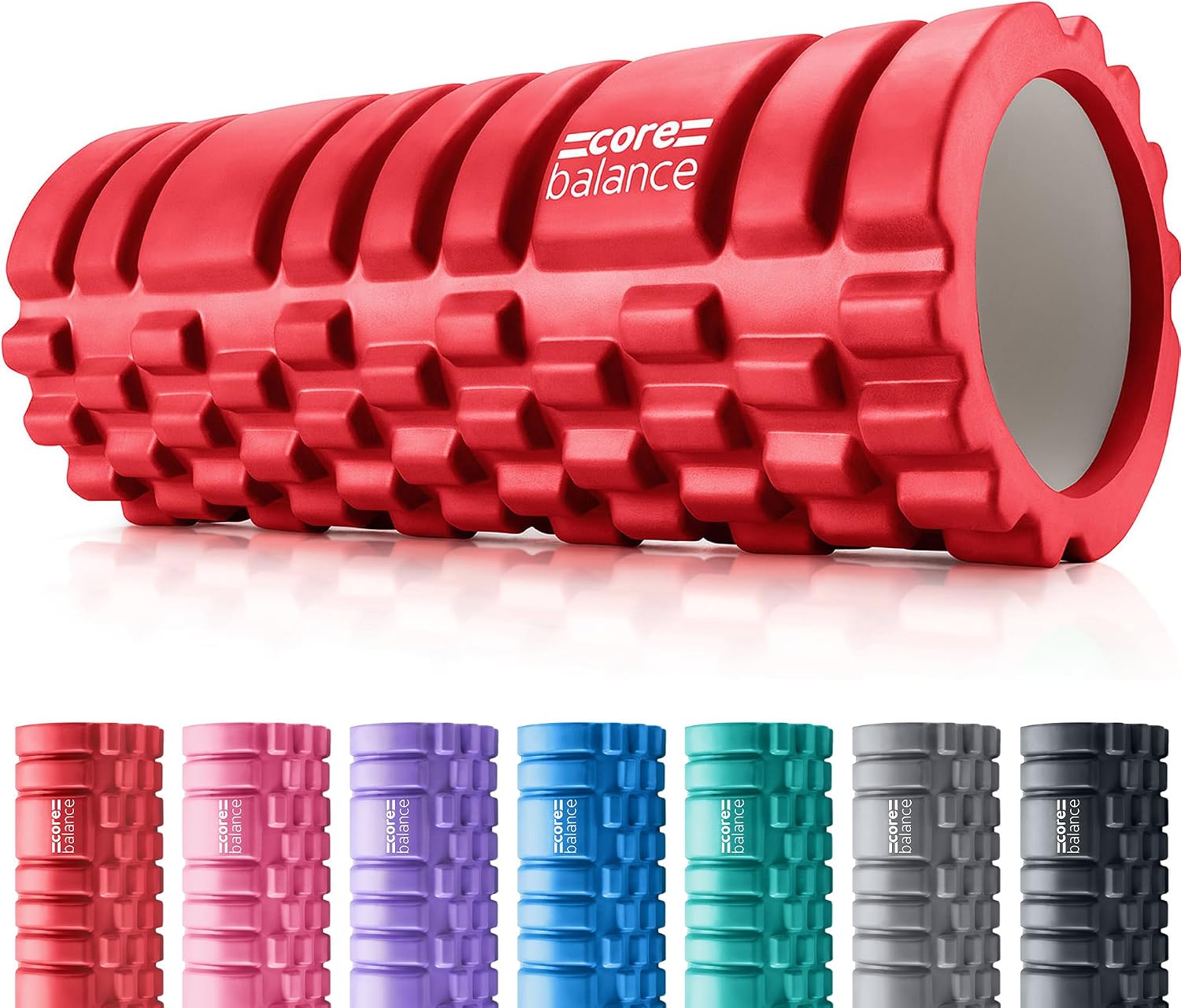Core Balance Foam Roller For Deep Tissue Muscle Massage, Trigger Point Grid Sports Massager, Fitness Gym Physio