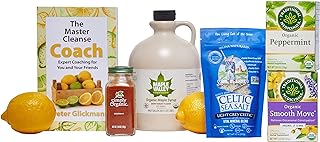 Maple Valley 10 Day Organic Master Cleanse Lemonade Detox/Kit with Peter Glickman Master Cleanse Coach Book