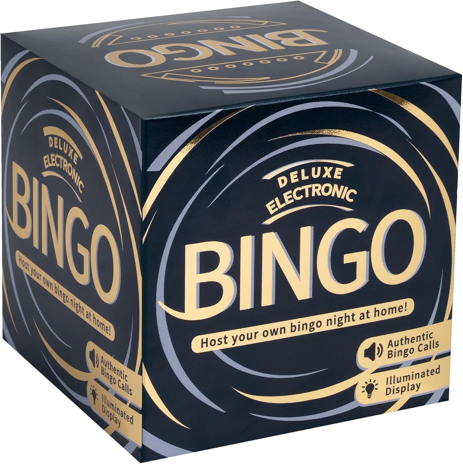 Ideal | Deluxe Electronic Bingo: Host your own Bingo night at home! | Family Games Age 4+ | 3+ Players | Ages 4+ (Package may vary)