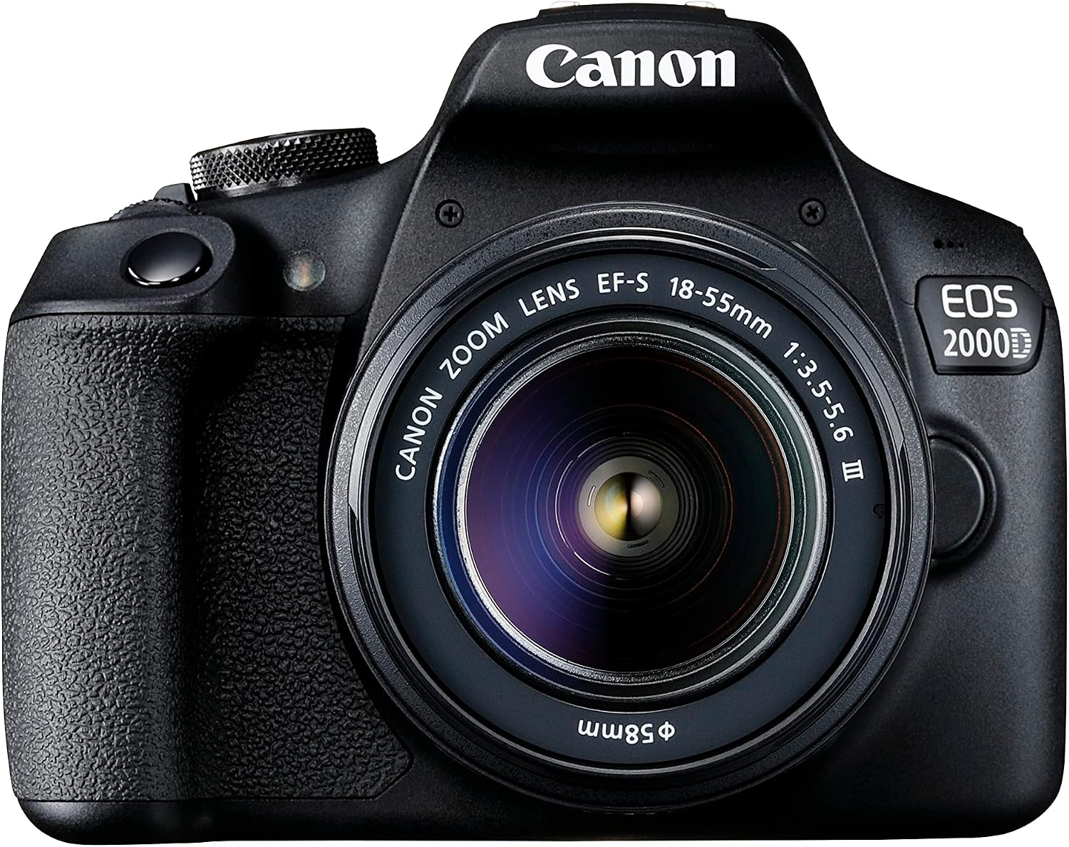 Canon EOS 2000D + EF-S 18-55mm III Lens - Easy-to-use DSLR Camera with a Versatile Lens, Ideal for Portraits and Landscapes