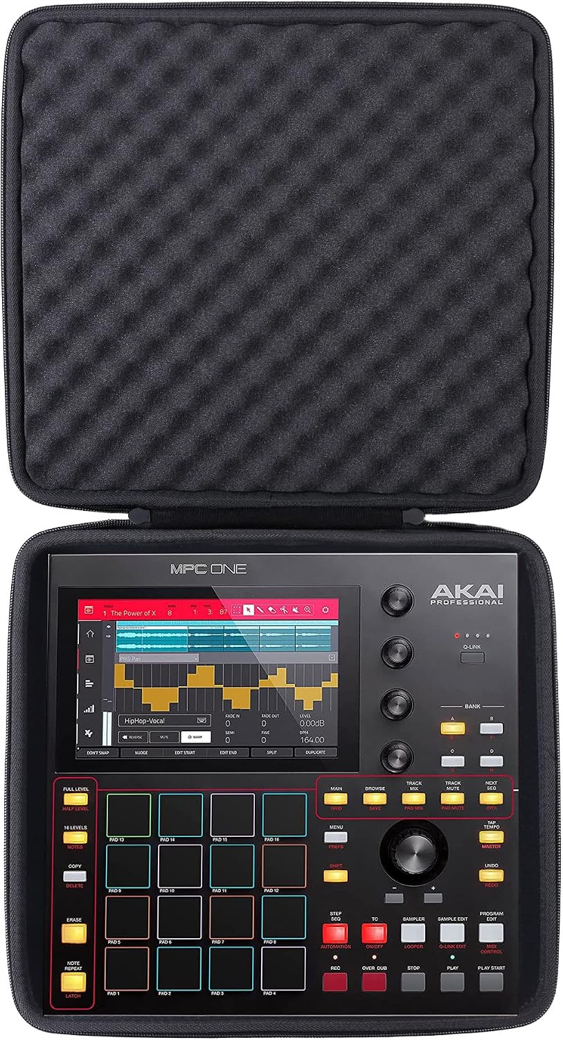 co2CREA Hard Travel Case for Akai Professional MPC One+ /One Drum Machine