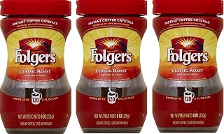 Folgers Instant Coffee Crystals, Classic Roast, 24 ounce