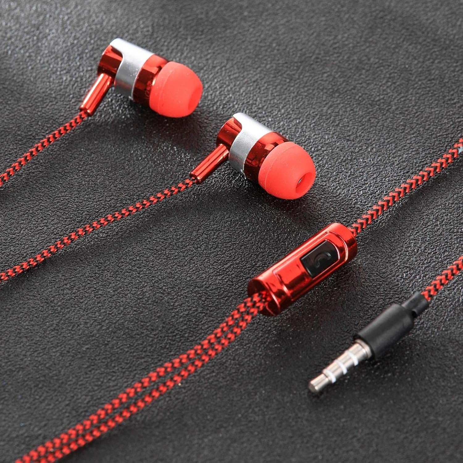 Sbyhbhyds Earbuds in-Ear Headphones with Microphone, Earbud 3.5mm Wired Stereo Sound Earphones,Noise Isolating Bass Headset for iOS and Android Smartphones Laptops, MP3, Gaming, Walkman