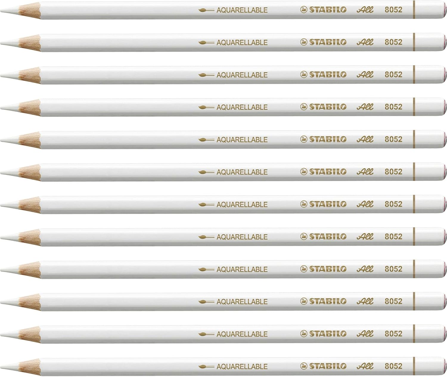 STABILO All - Coloured and Graphite Pencil - Pack of 12 - White