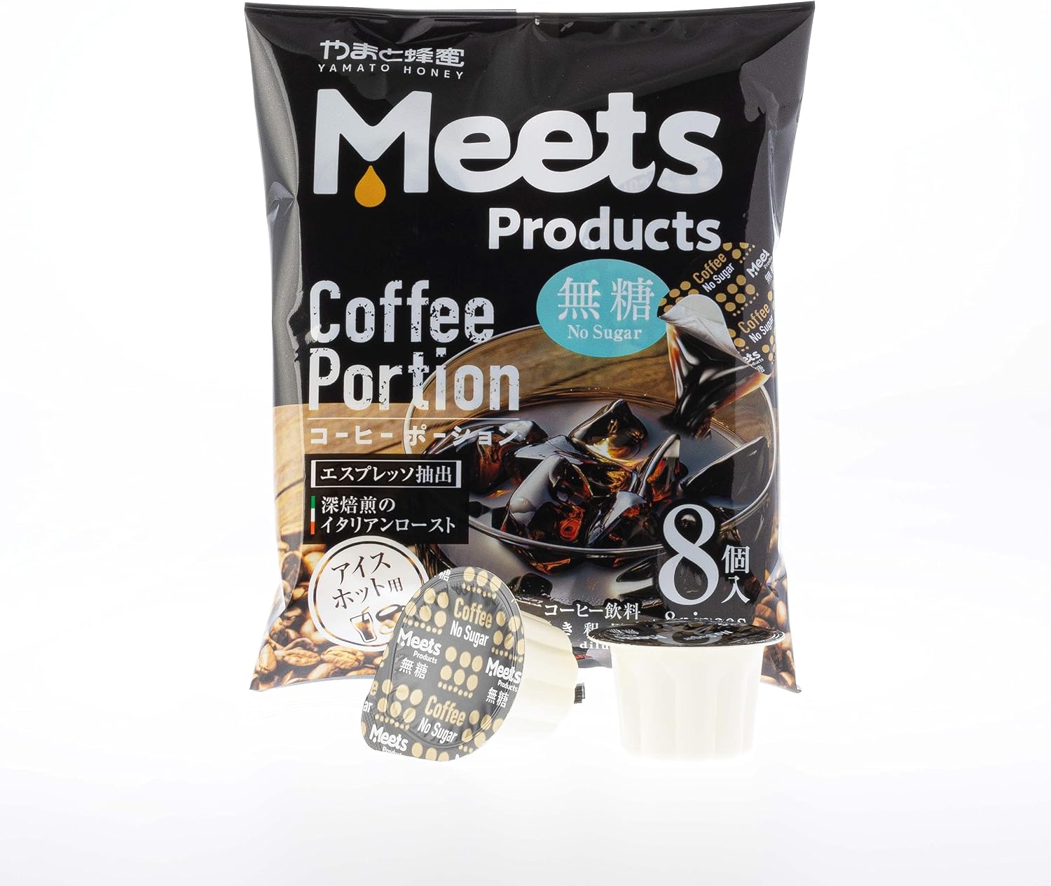 Meets Products, Coffee Portion Unsweetened, Deep roasted Coffee extract for dilution