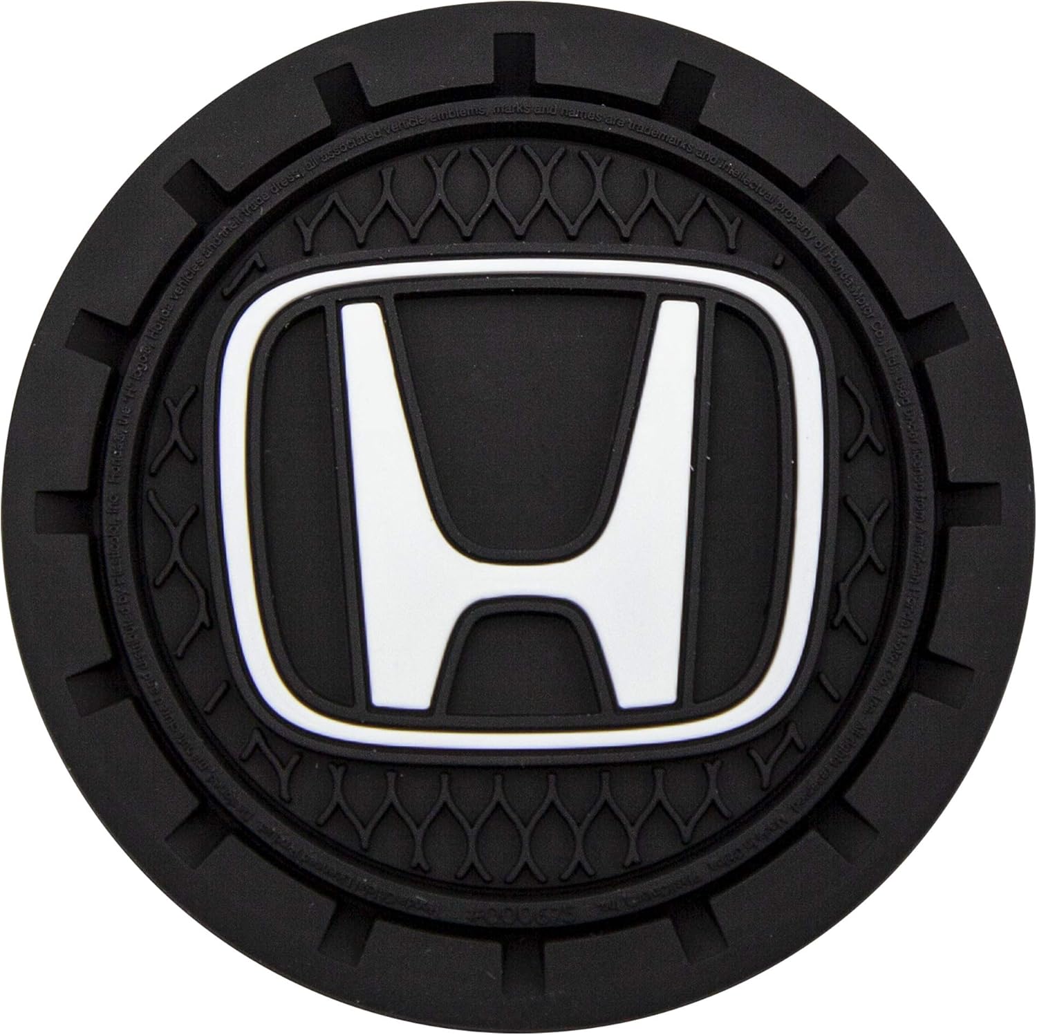 Plasticolor 000675R01 Honda Auto Car Truck SUV Cup Holder Coaster 2-Pack , black