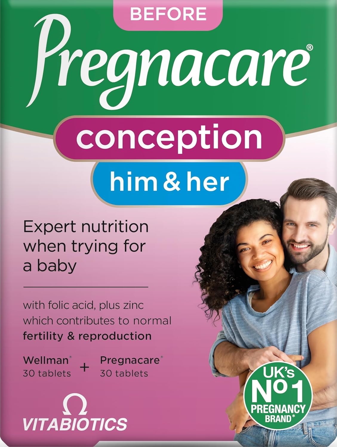Vitabiotics - Pregnacare - His & Her Conception - 2x30 Tablets