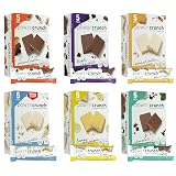 Power Crunch Protein Wafer Bars, Variety Pack, in 6 Flavors 1.4 Ounce Bars (30 Count). High Protein Snacks with Delicious Taste