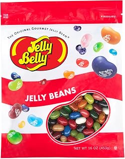 Jelly Belly Fruit Bowl 16 Flavors Jelly Beans - 1 Pound (16 Ounces) Resealable Bag - Genuine, Official, Straight from the Source