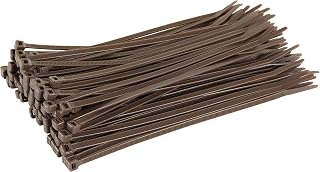GTSE 12 Inch Brown Heavy Duty Zip Ties, 100 Pack, 120lb Strength, UV Resistant Nylon Cable Ties, Self-Locking 12" Tie Wraps