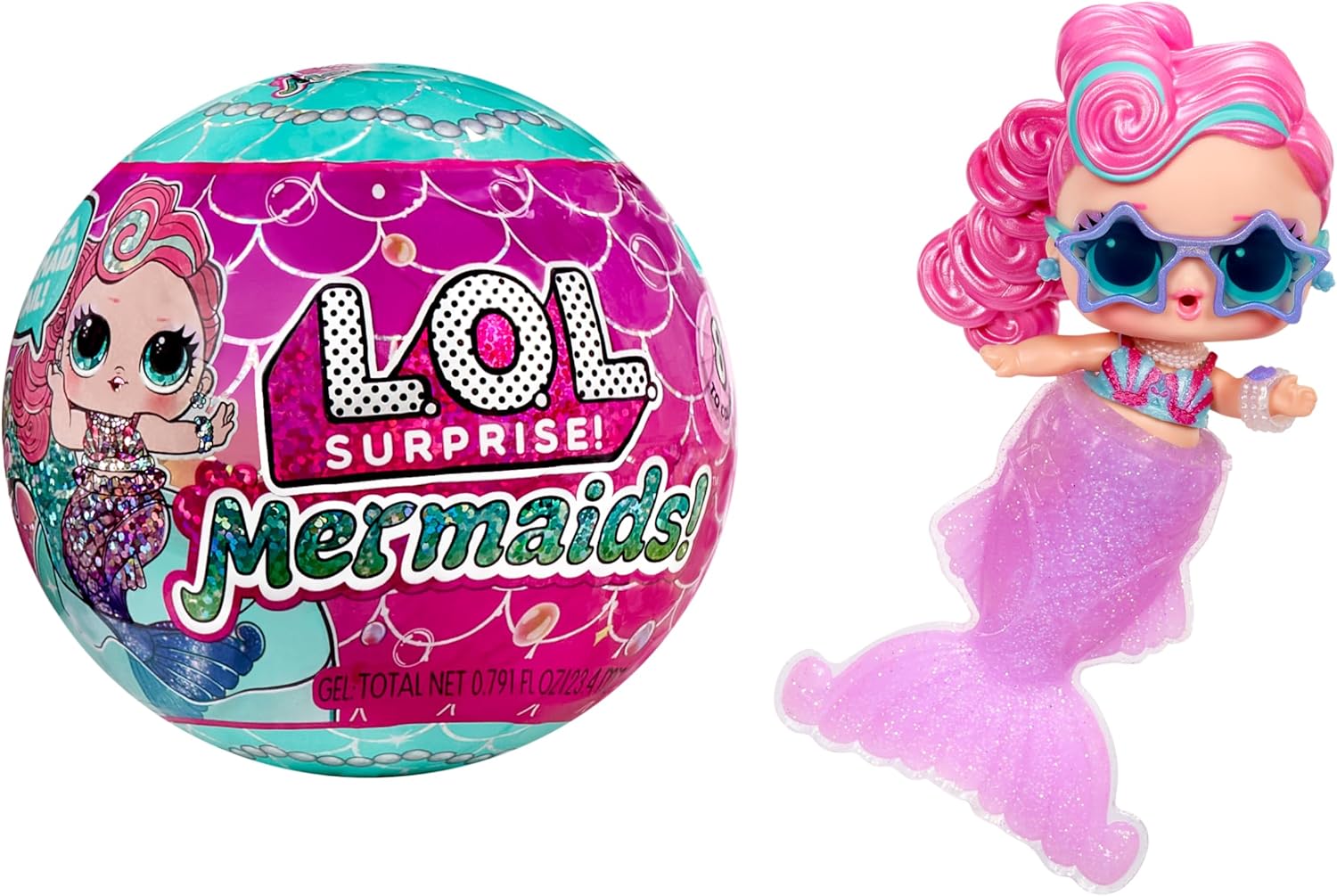 L.O.L. Surprise! Mermaids Tots - Fashion Tots with Colour Change Tails - Suitable for Collectors, Girls and Boys Ages 4+