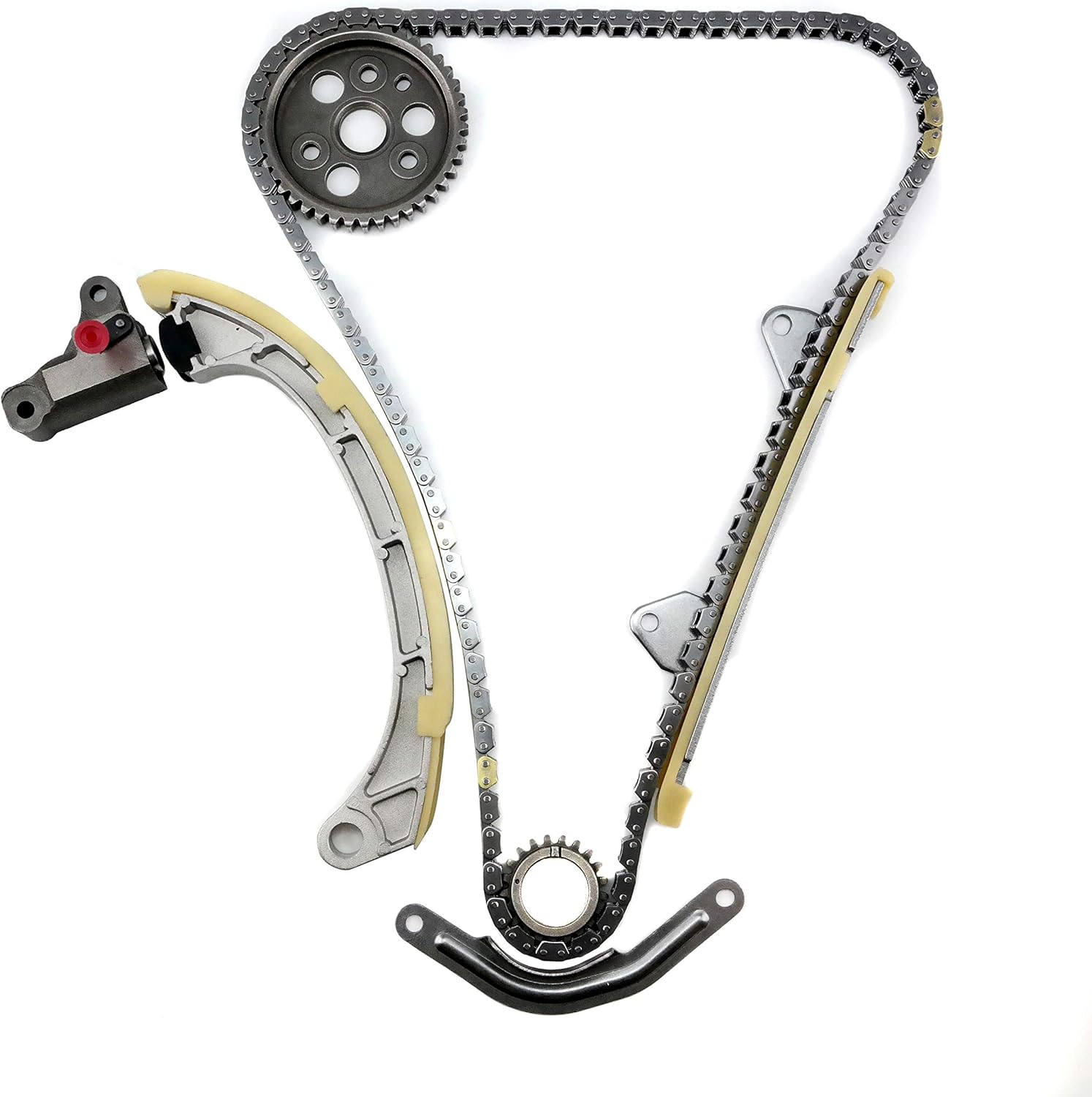 MPLUS K3-VE K3-VET 76528 M86529 Timing Chain Kit 1.3L, Compatible with 2001-2005 Daihatsu Terios (J1) 1.3L, 2008 Daihatsu Sirion 1.3L, 2006 Daihatsu Material 1.3L K3-VE K3-VET