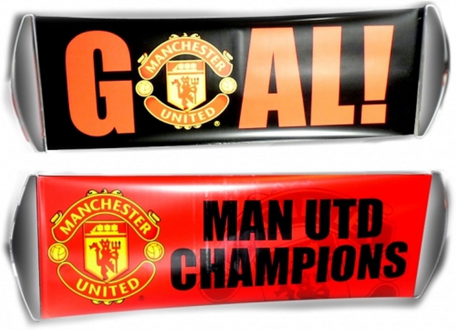 Manchester United FC Official Fanbana Football Banner (One Size) (Red/Black)