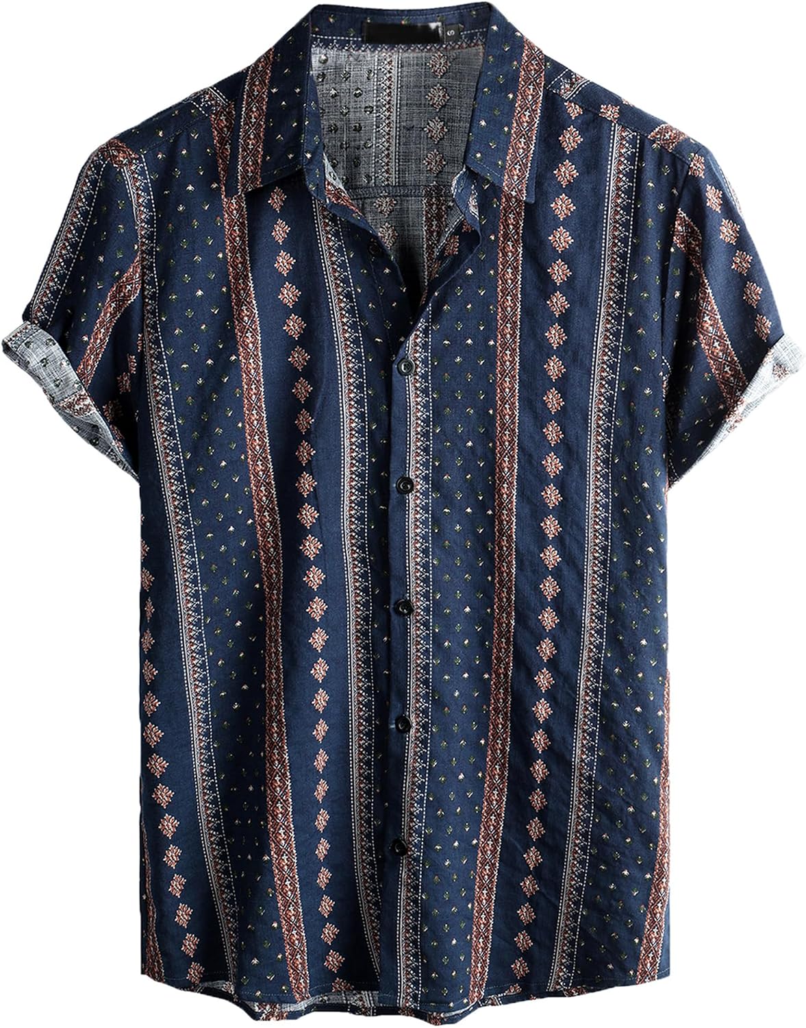 VATPAVE Mens Floral Hawaiian Shirts Short Sleeve Button Down Beach Shirts