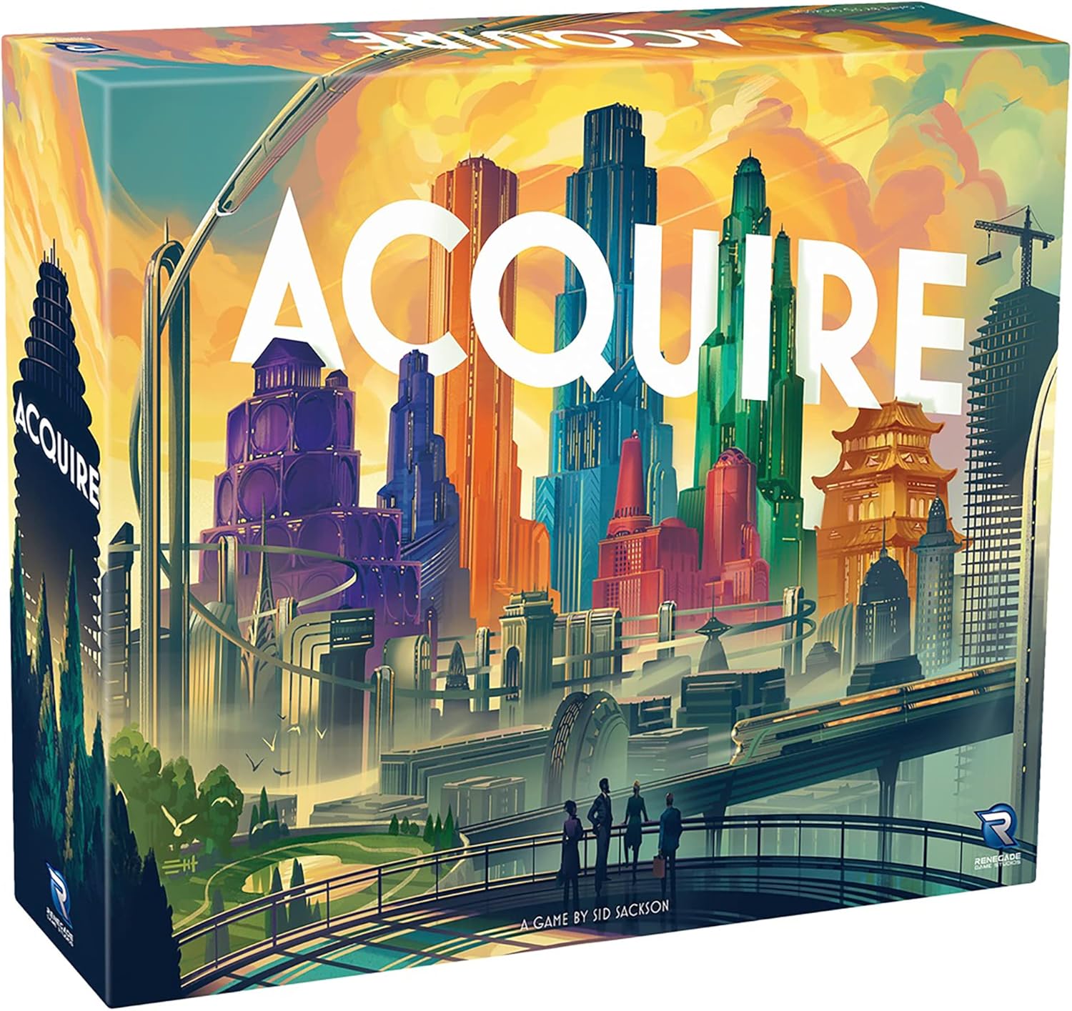 Renegade Game Studios | Acquire | Board Game | Ages 12 Plus | 2-6 Players | 90 Minutes Playing Time