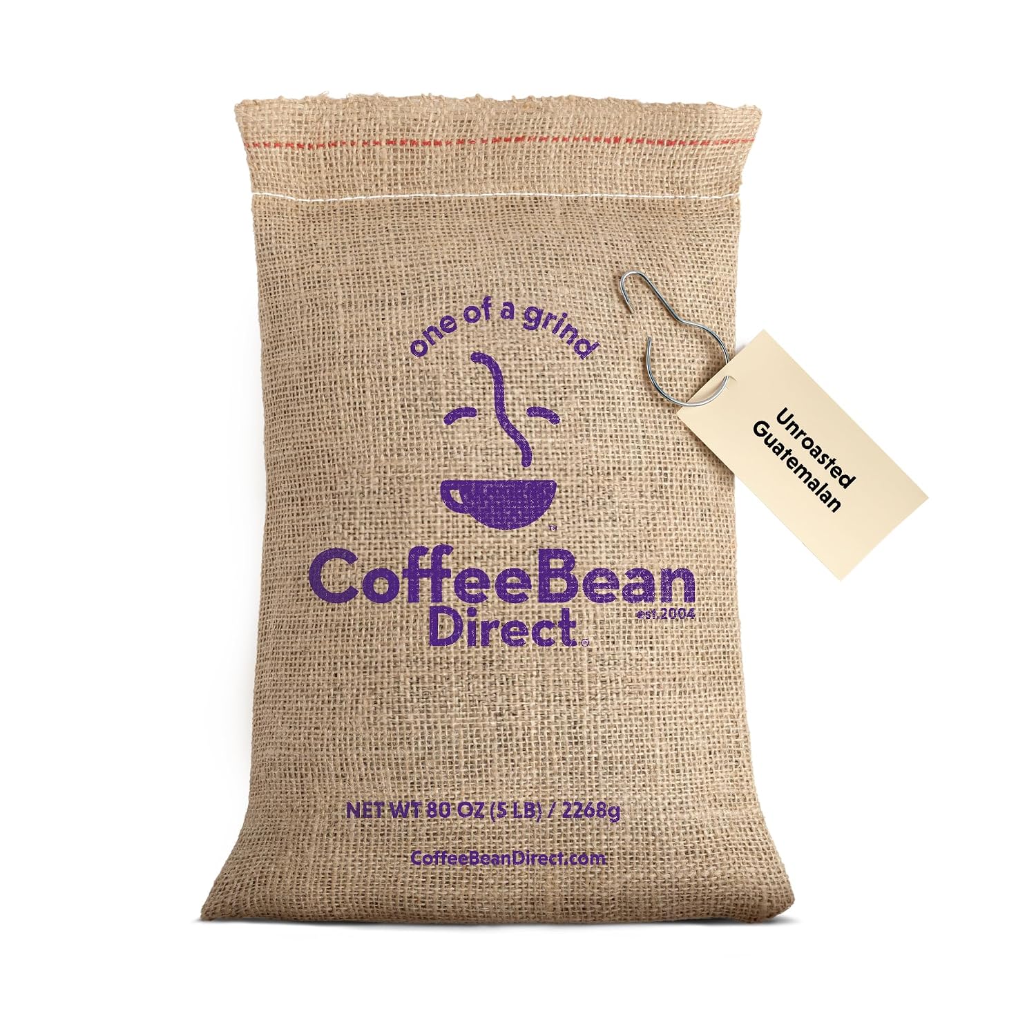 Coffee Bean Direct Unroasted Guatemalan, 5lb Bag | Raw Arabica Coffee Beans for Home Roasting