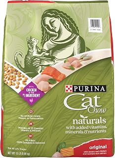 Purina Cat Chow Naturals With Added Vitamins, Minerals and Nutrients Dry Cat Food, Naturals Original - 13 lb. Bag