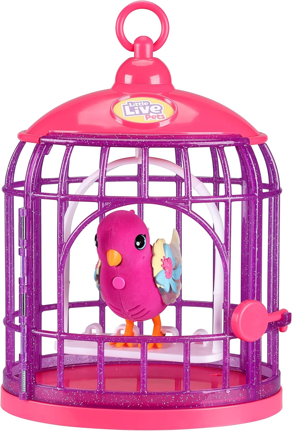 Little Live Pets - Lil' Bird & Bird Cage, New Light Up Wings with 20 + Sounds, and Reacts to Touch